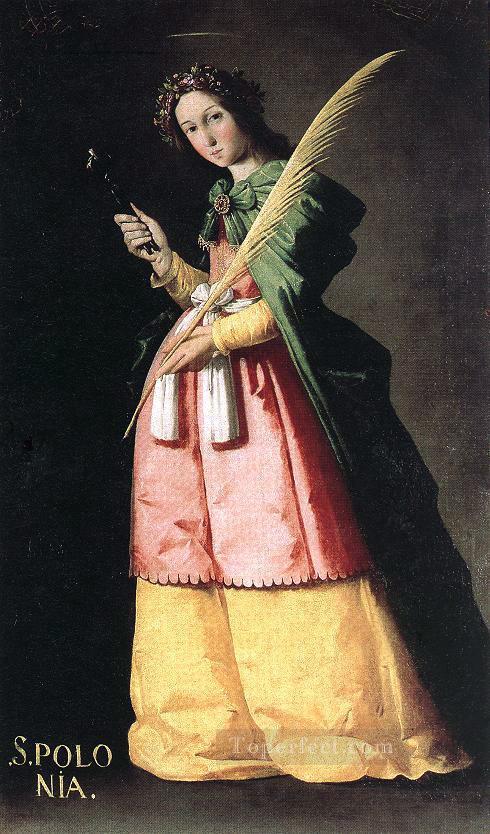 聖アポロニア バロック フランシスコ スルバロン油絵